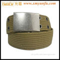 High Quality Men Army Webbing Belt With Brushed Buckle